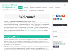 Tablet Screenshot of concealedcarryheadquarters.com